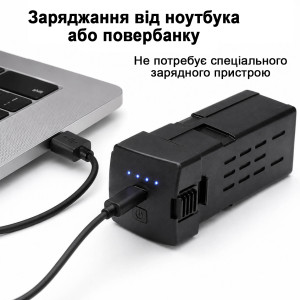 Аккумулятор для дрона AE8 EVO 3800 мА·ч 7.4 В Li-Po продолжительность полета до 25 минут – Аккумуляторная батарея для квадрокоптера AE8 EVO 3800 mAh 7.4V (черный). Photo 3